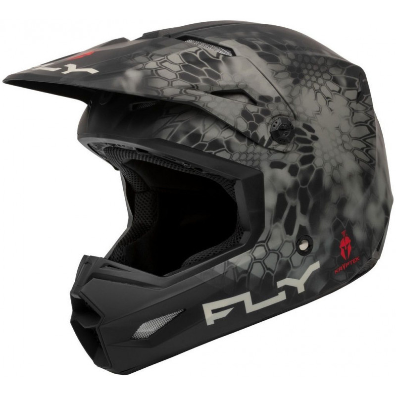 casque kinetic kryptek gris noir mat