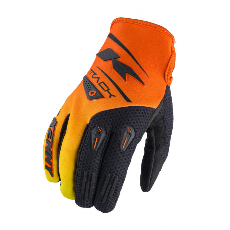 gants enfant track black orange