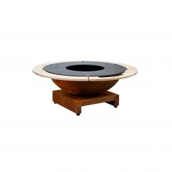 Brasero Piatto Basso - Moyen - Corten - QUOCO