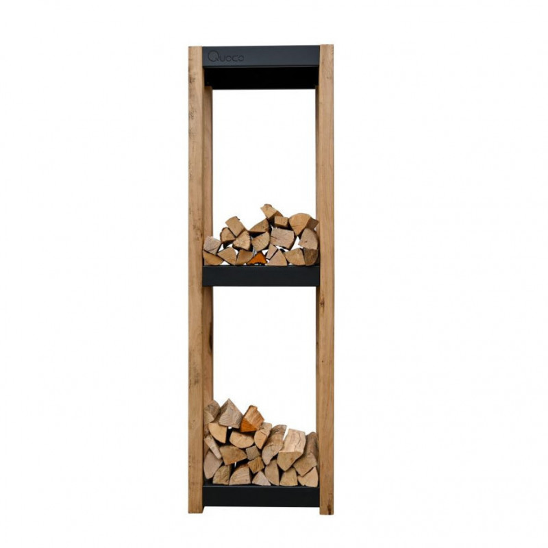 meuble rack bois cremagliera moyen noir
