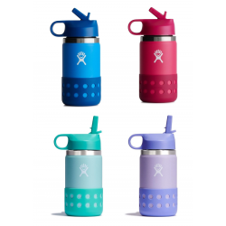 Bouteille isotherme Kids Wide Mouth Straw Cap (355ml) - HYDRO FLASK