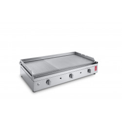 Plancha Inox Chef 80 Lisse et Rainurée - PLANET