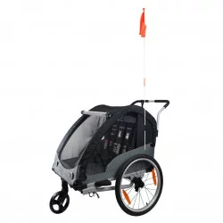 Remorque enfant convertible poussette Kiid Journey - BIKE ORIGINAL