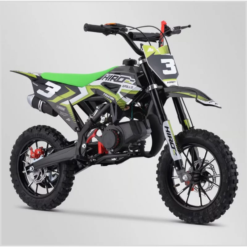 moto pocket cross hiro falcon 49cc vert