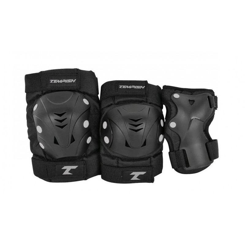 pack de 3 protections taky skate noir/gris