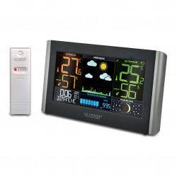 Station colorée WS6836 Noire - LA CROSSE TECHNOLOGY