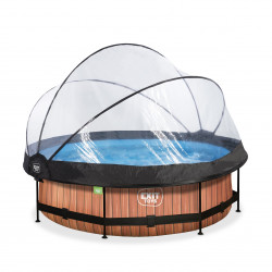 Piscine ⌀ 300 x 76 cm avec pompe filtrante et dôme - EXIT TOYS