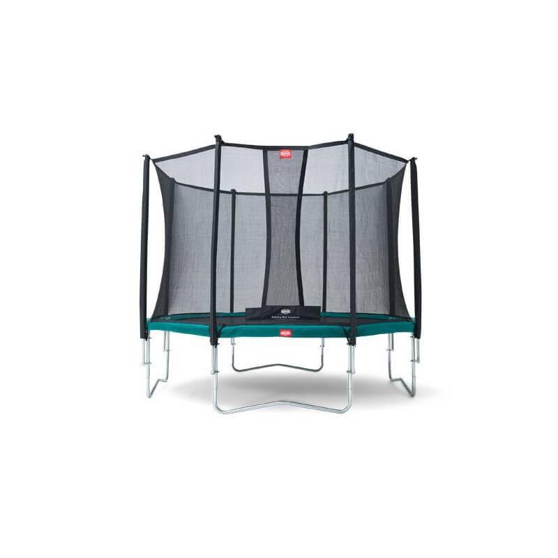 Trampoline FAVORIT 430 vert avec filet de protection Comfort 430 BERG