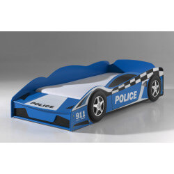 VIPACK Lit voiture enfant Grand Turismo bois bleu 90x200 cm