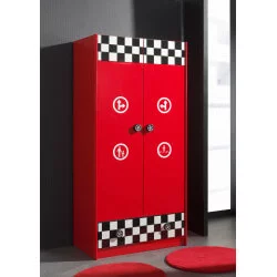 Armoire Monza 2 porte rouge