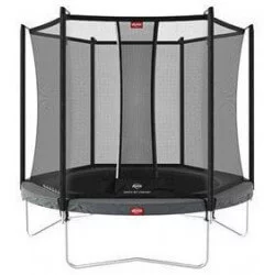 Trampoline BERG Favorit Regular 200 Gris avec filet de sécurité Comfort