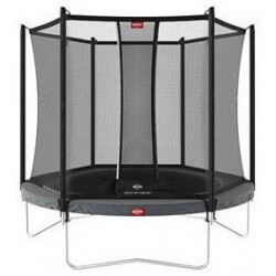 Trampoline BERG Favorit Regular 270 Gris avec filet de sécurité Comfort