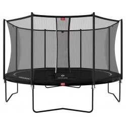 Trampoline Favorit Regular 380 Black avec filet de protection Comfort - BERG