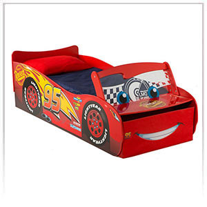 Lit enfant voiture Le Mans rouge 90x200