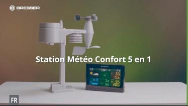 SOLDES 2024 : National Geographic Station météo sans fil avec capteur  extérieur - Couleur 5 en 1 - Avec capteur extérieur pour la température,  l'humidité, la pression pas cher